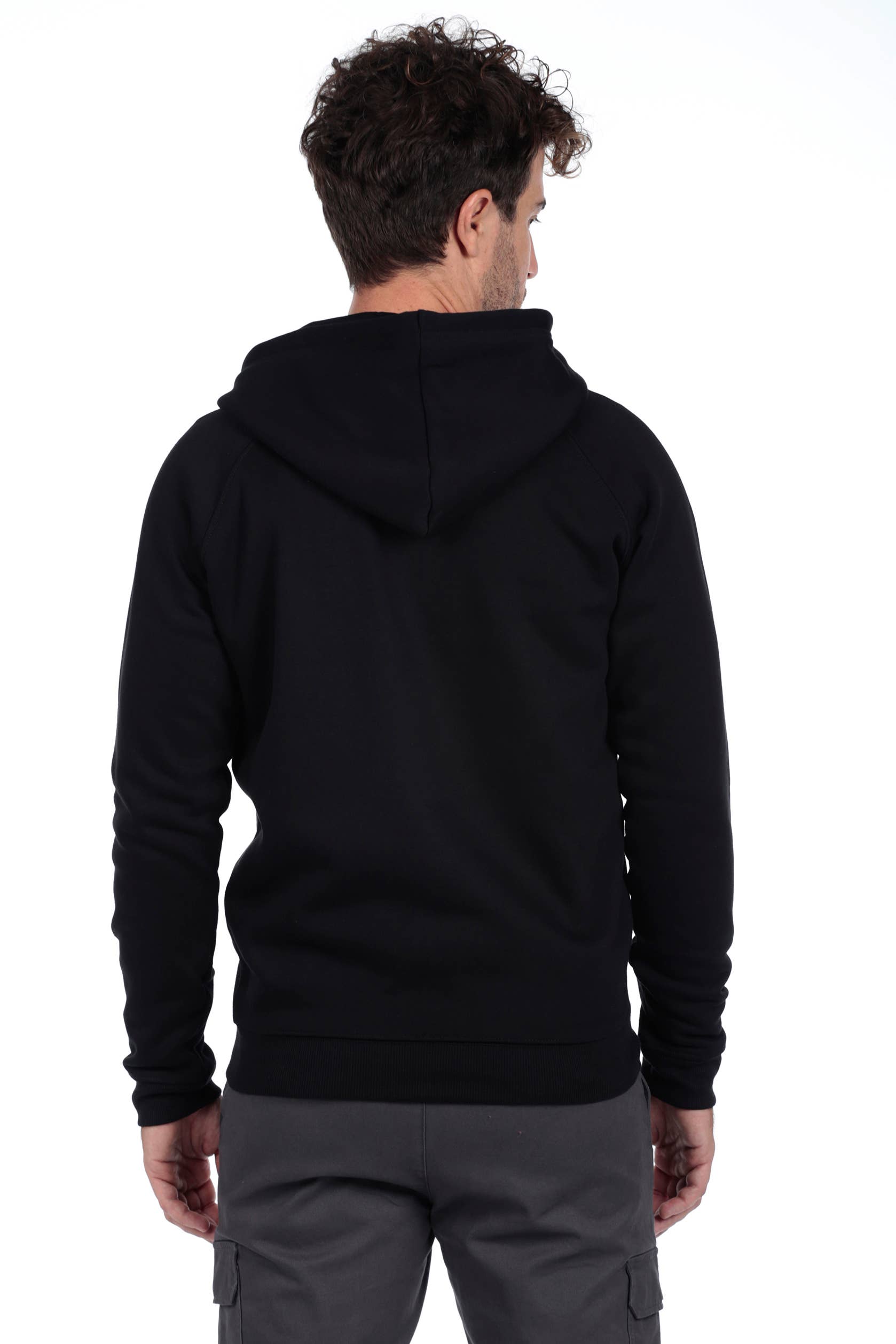 The Time of Bocha - Wholesale Hoodie - Men's - Men's Zipper Hoodie The Time Of Bocha BLACK1