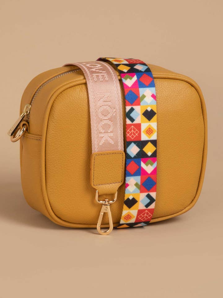 Alaia Crossbody Bag | Mustard | Leather | 2 Straps for wholesale by NÖCK