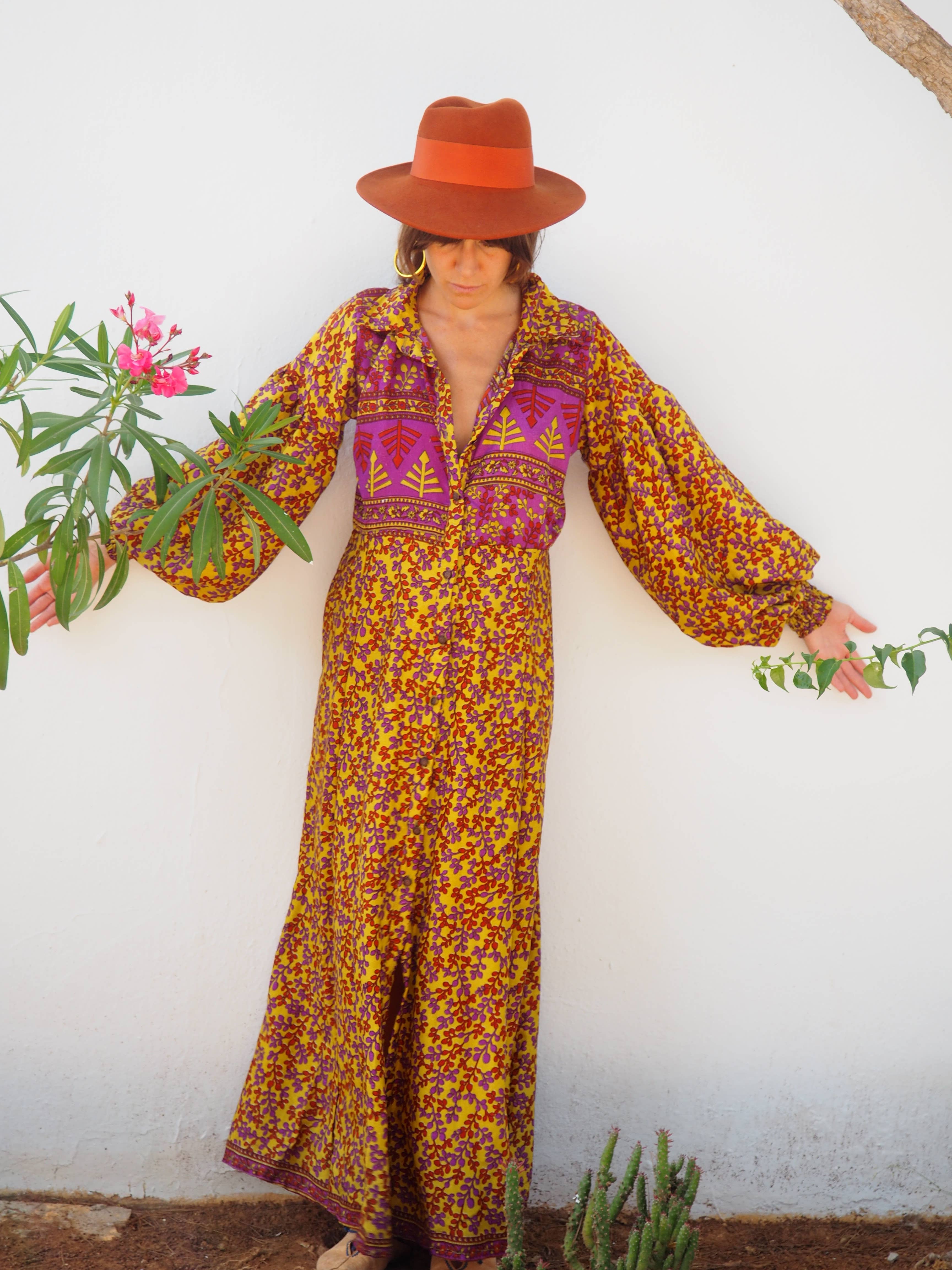 Vagabond Ibiza - Wholesale Dress - Women's - The Lenya Dress– Up-cycled Vintage Sari Dress 2