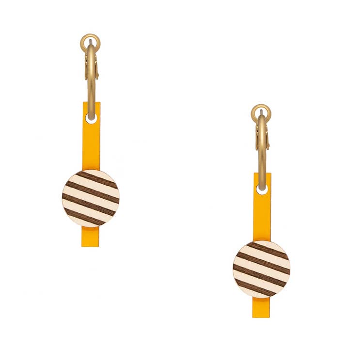 Orecchini a doppia geometria per la vendita all'ingrosso da parte di Materia Rica ☀️