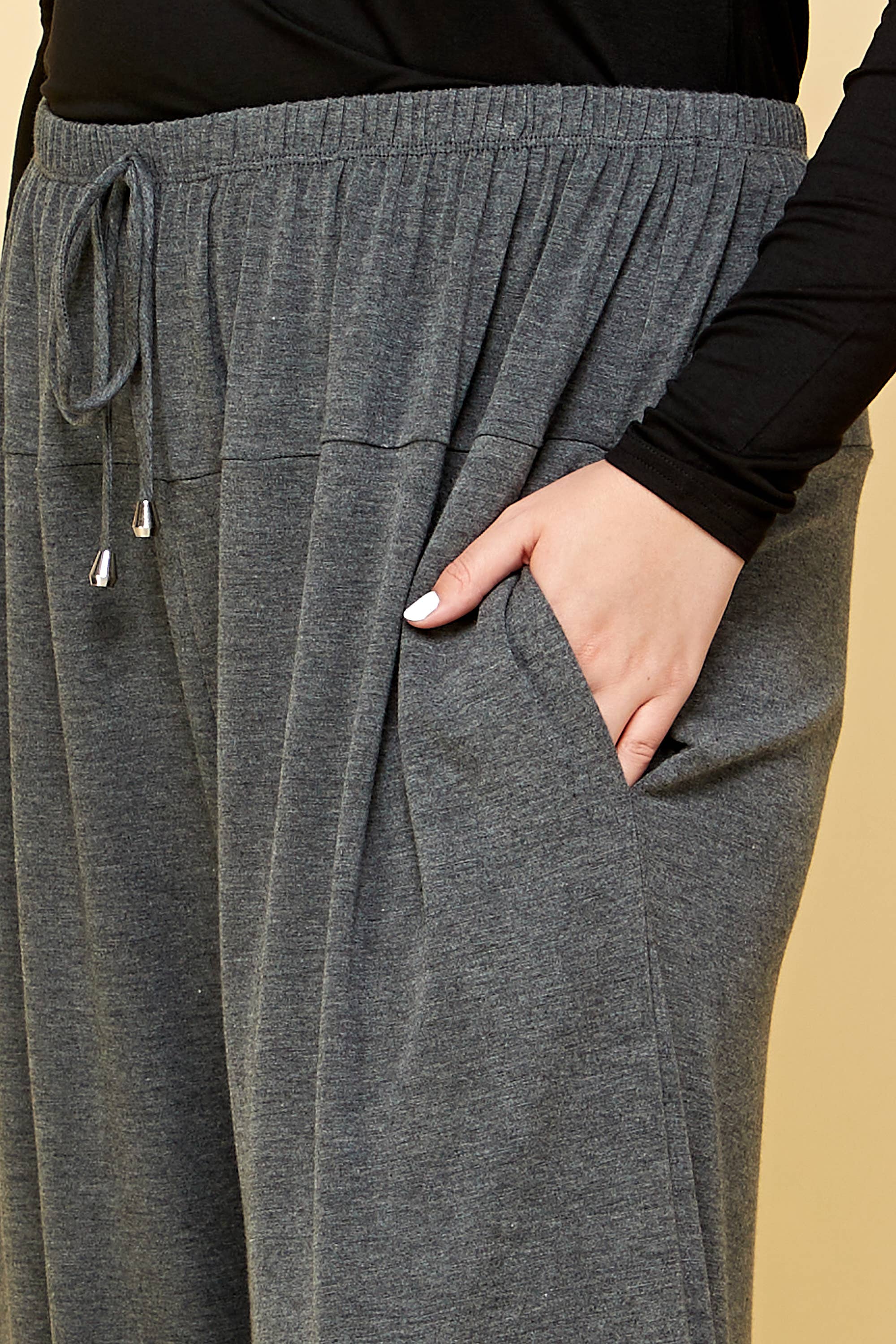 Emerald Collection - Vendita all'ingrosso Pantaloni sportivi/da jogging loungewear - Donna - ETP-753-PL Pantaloni jogger in maglia tinta unita taglie forti15