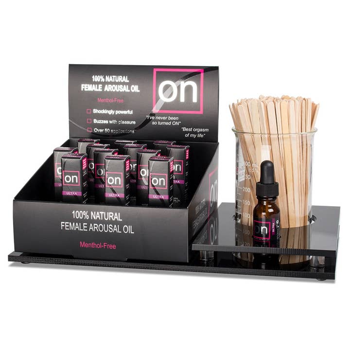 Sensuva - Wholesale Personal Lubricant - On™ Arousal Oil Ultra, 12 Piece & Tester Display