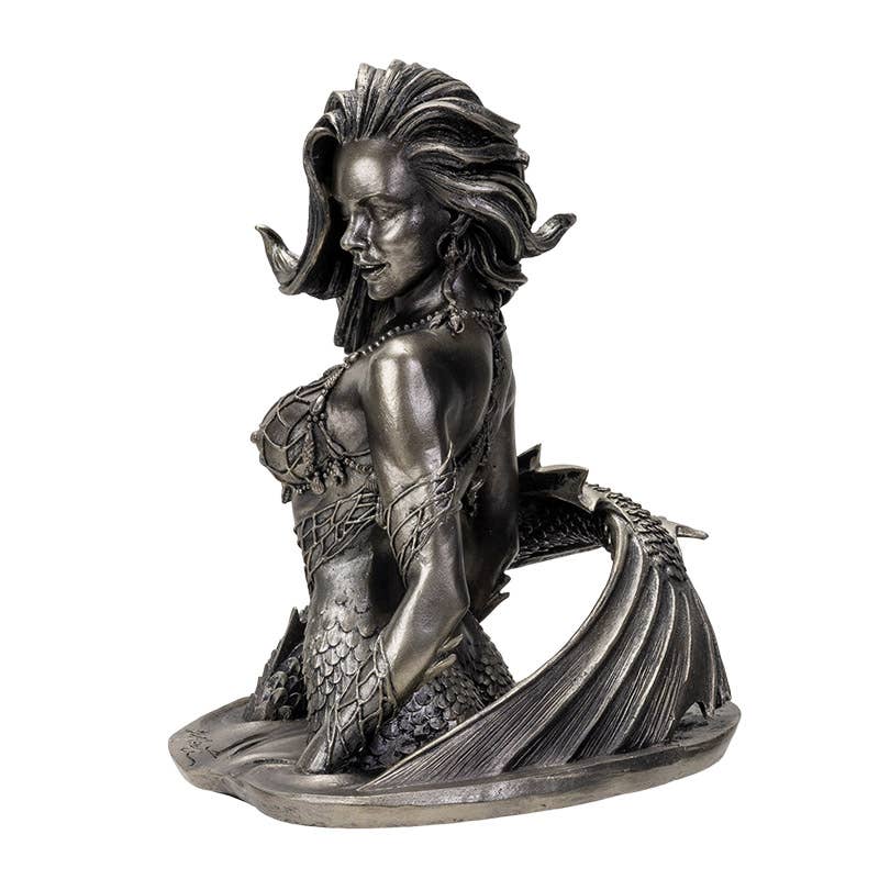 Pacific Trading – wholesale Decorative figurine – Silver Mermaid Siren4
