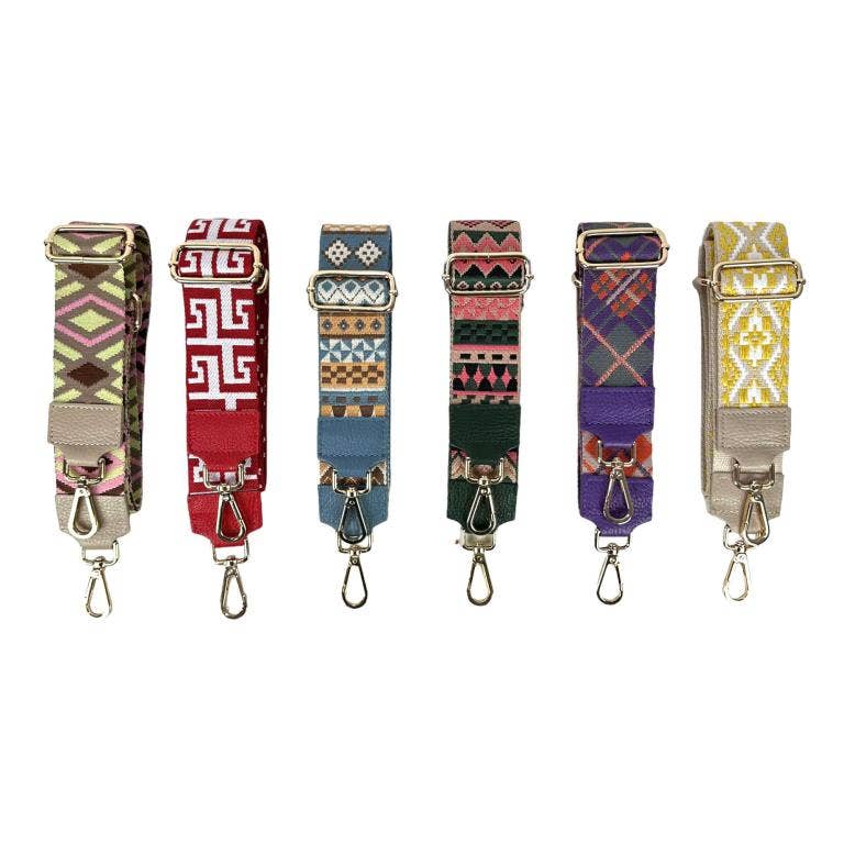 Chenson & Gorett - Wholesale Bag Strap - Women's - Bag Strap with Silver or Gold Clip, per pack6