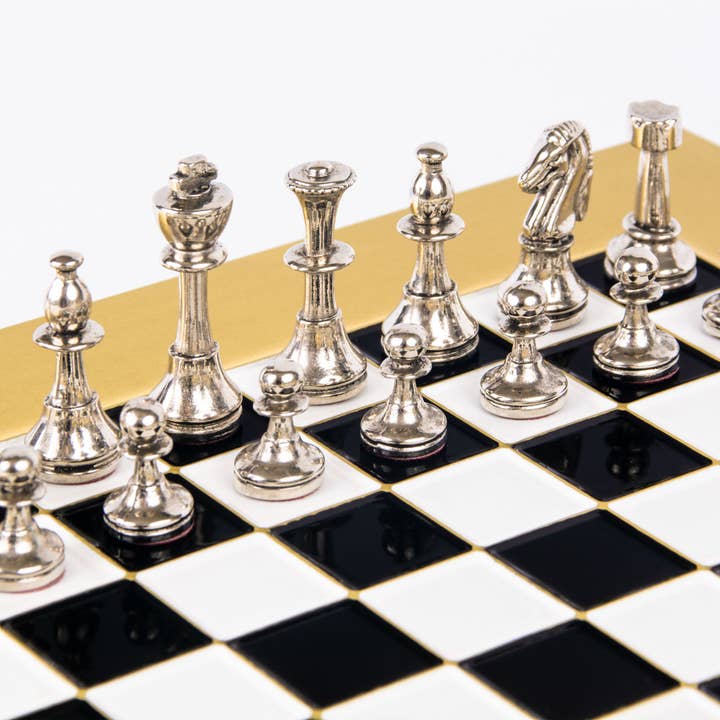 Cardshouse - Wholesale Board Game - Classic Metal Staunton Chess Set 28X28Cm With Chessboard5