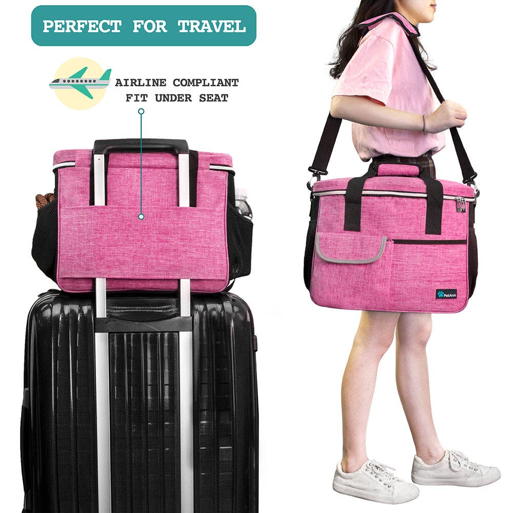 PetAmi - Vendita all'ingrosso Trasportino - Cani e gatti - Borsa Organizer Deluxe da Viaggio per Animali79