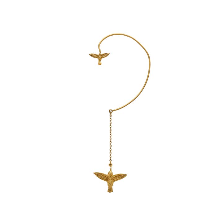 Boucle d'oreille Two Colibris pour la vente par Sophie Simone Designs