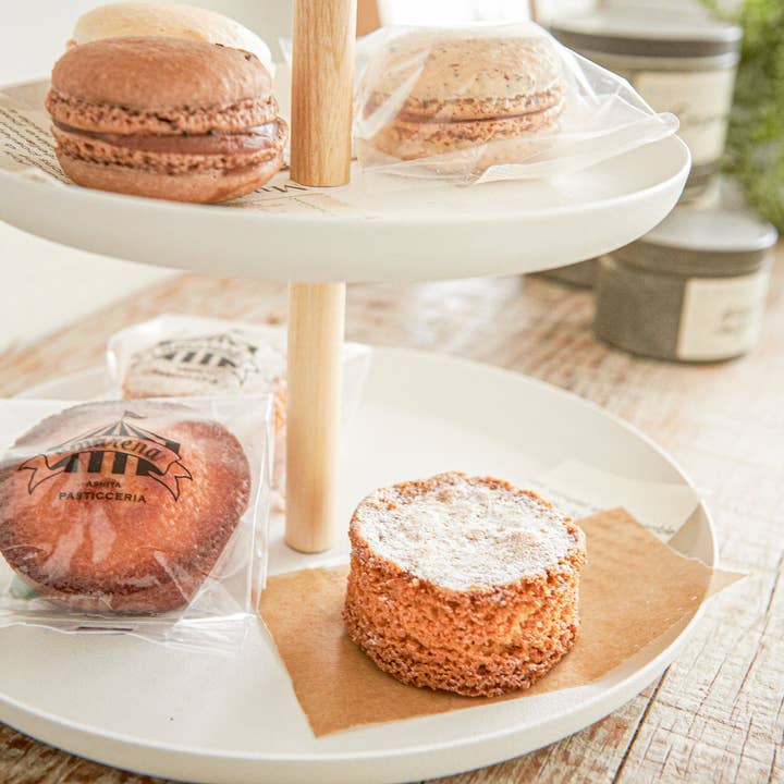 Yamazaki Home - Wholesale Serving Tray - Tosca Serving Stand - Steel + Wood5