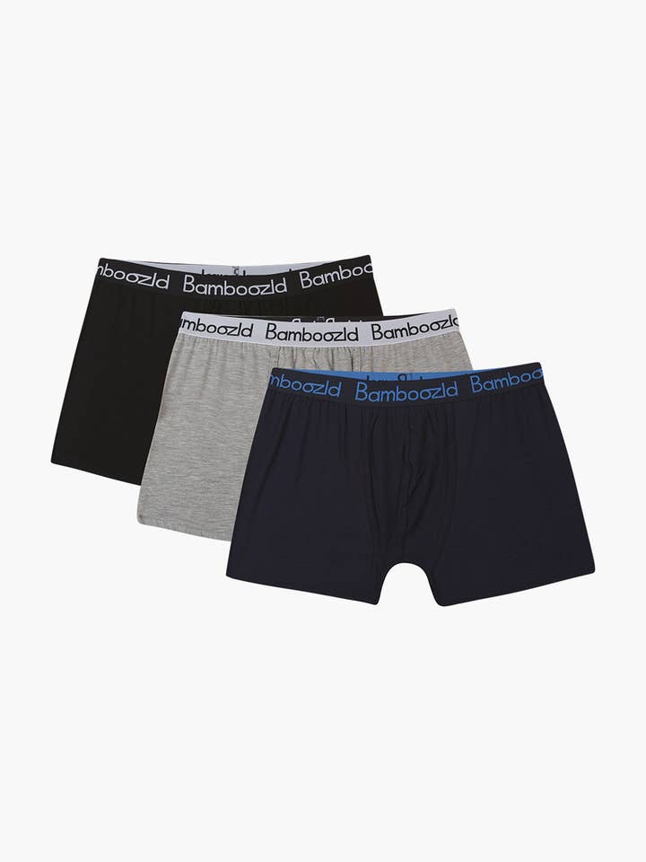 HEREN COMFY BAMBOE 3PK BOXERSHORTS - MULTI voor wholesale door Bamboozld
