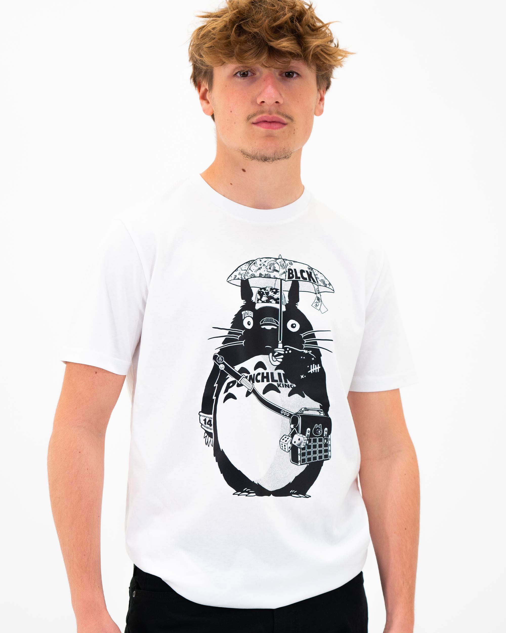 Grafitee - Wholesale T-shirt met print - Heren - Street Totoro T-shirt - Totoro Tattoo grafisch T-shirt2