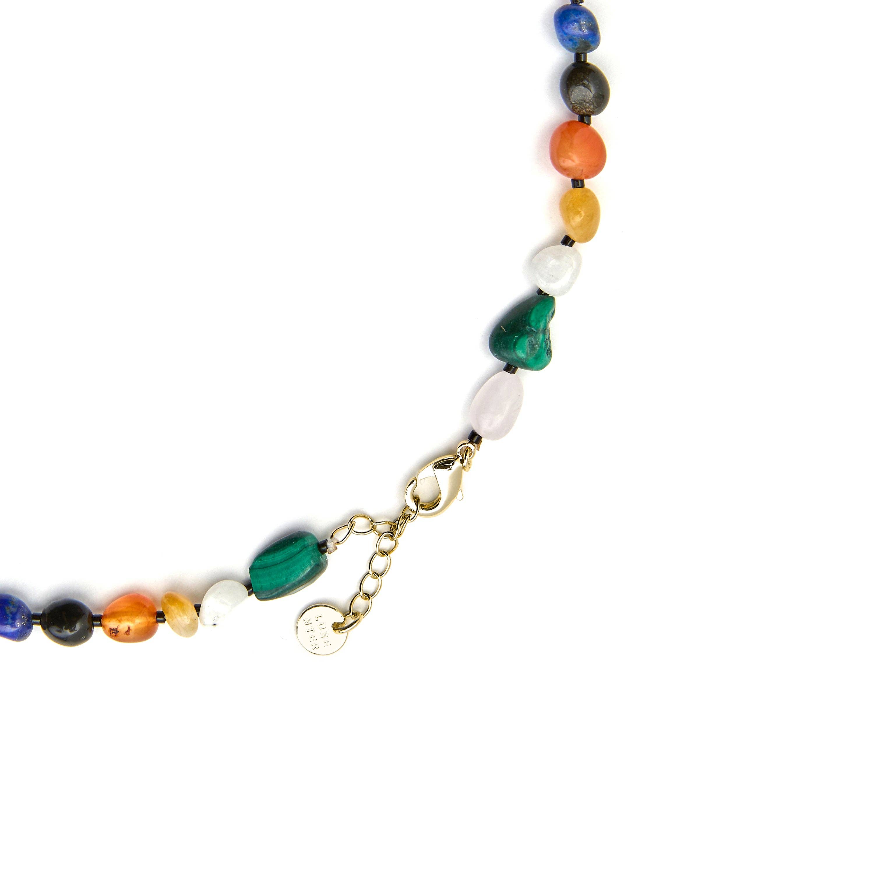 Luxenter - Wholesale Choker/Collar - Collar con Multicolor Piedra Natural acabado oro 18k - Ilisen3