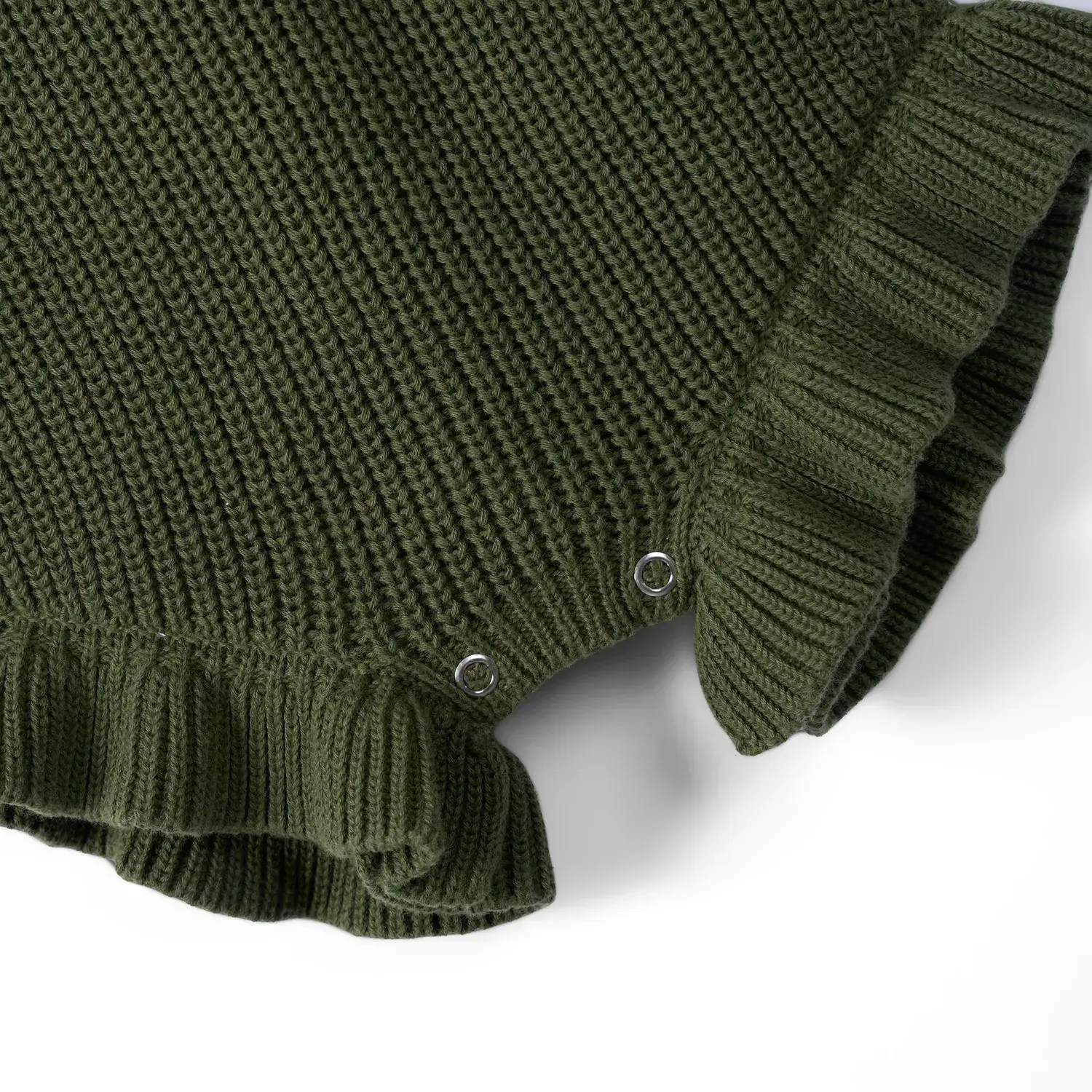 SwaddleAn - Wholesale Romper - Kids - 100% Cotton Ruffle Baby Girl Knit Romper 23