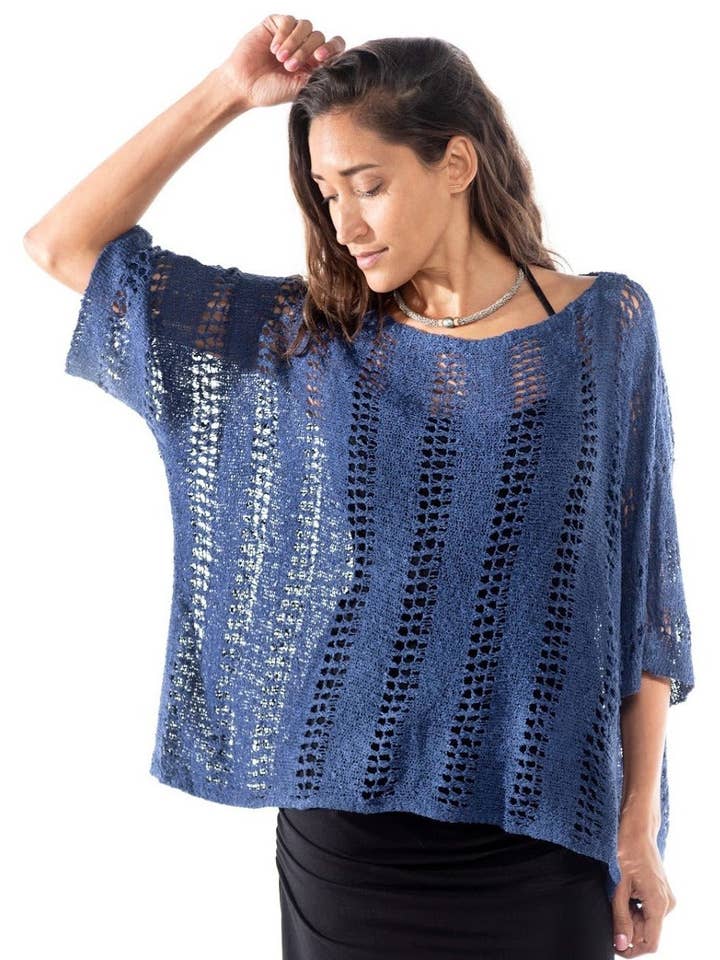 Pull Denies con design a punta quadrata lavorata a maglia per la vendita all'ingrosso da parte di Nectar Creations