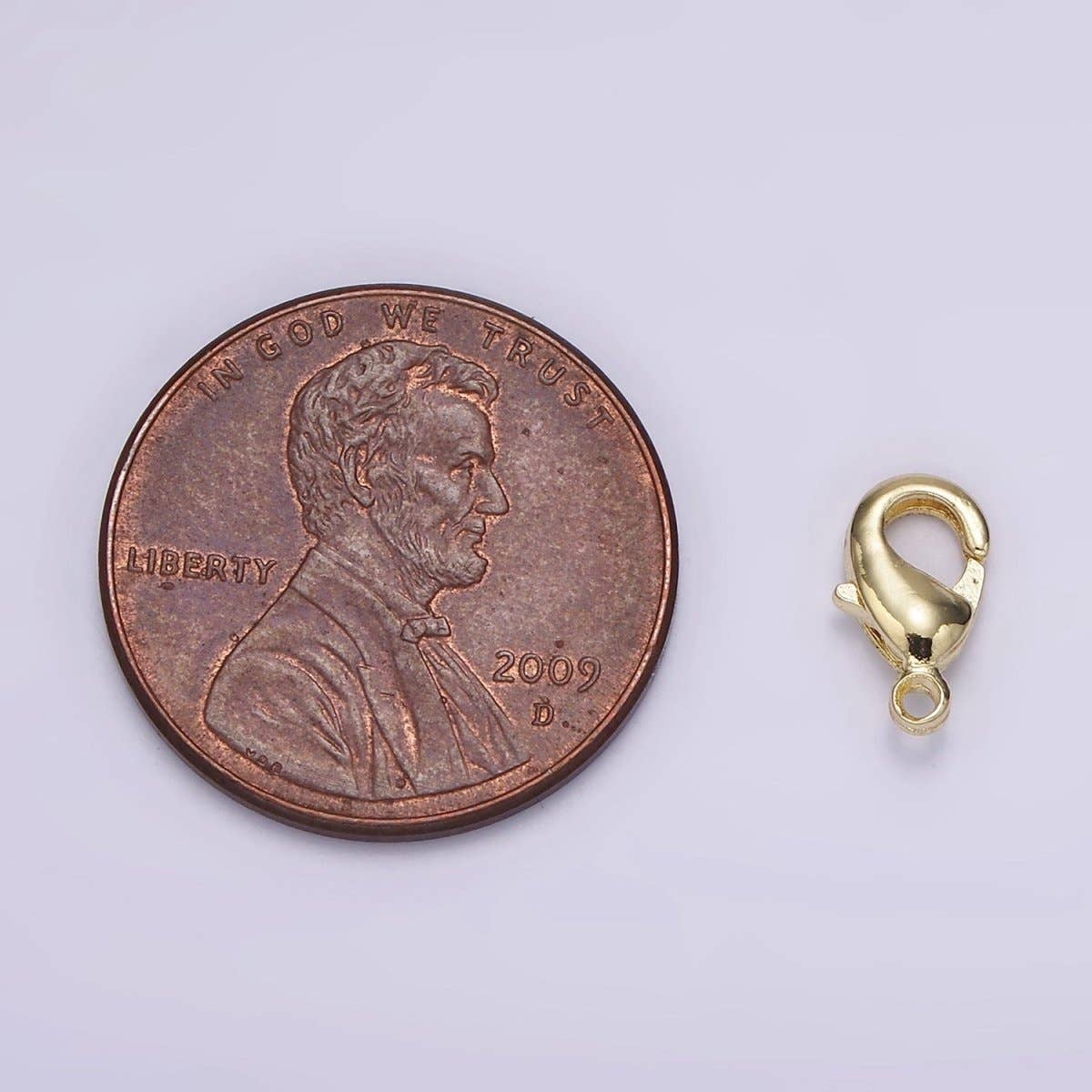 Aim Eternal - Wholesale Sluiting - 14K Goud Gevuld 9mm Karabijnsluiting Minimalistische Sieraden Maken Benodigdheden | Z6011