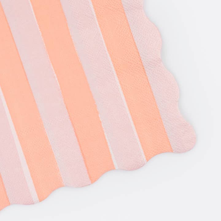 Meri Meri – wholesale Disposable napkin – Pastel Stripe Large Napkins2