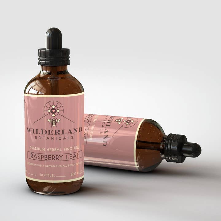 Hindbærblad tinktur for engroshandel hos Wilderland Botanicals