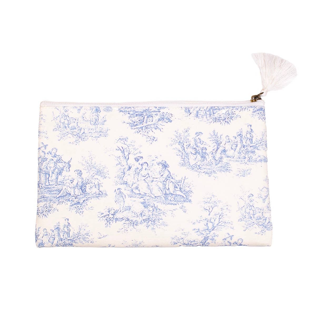 The Royal Standard - Vente Trousses de maquillage/cosmétique - Eden Toile Cosmétique Blanc/Bleu 10x60