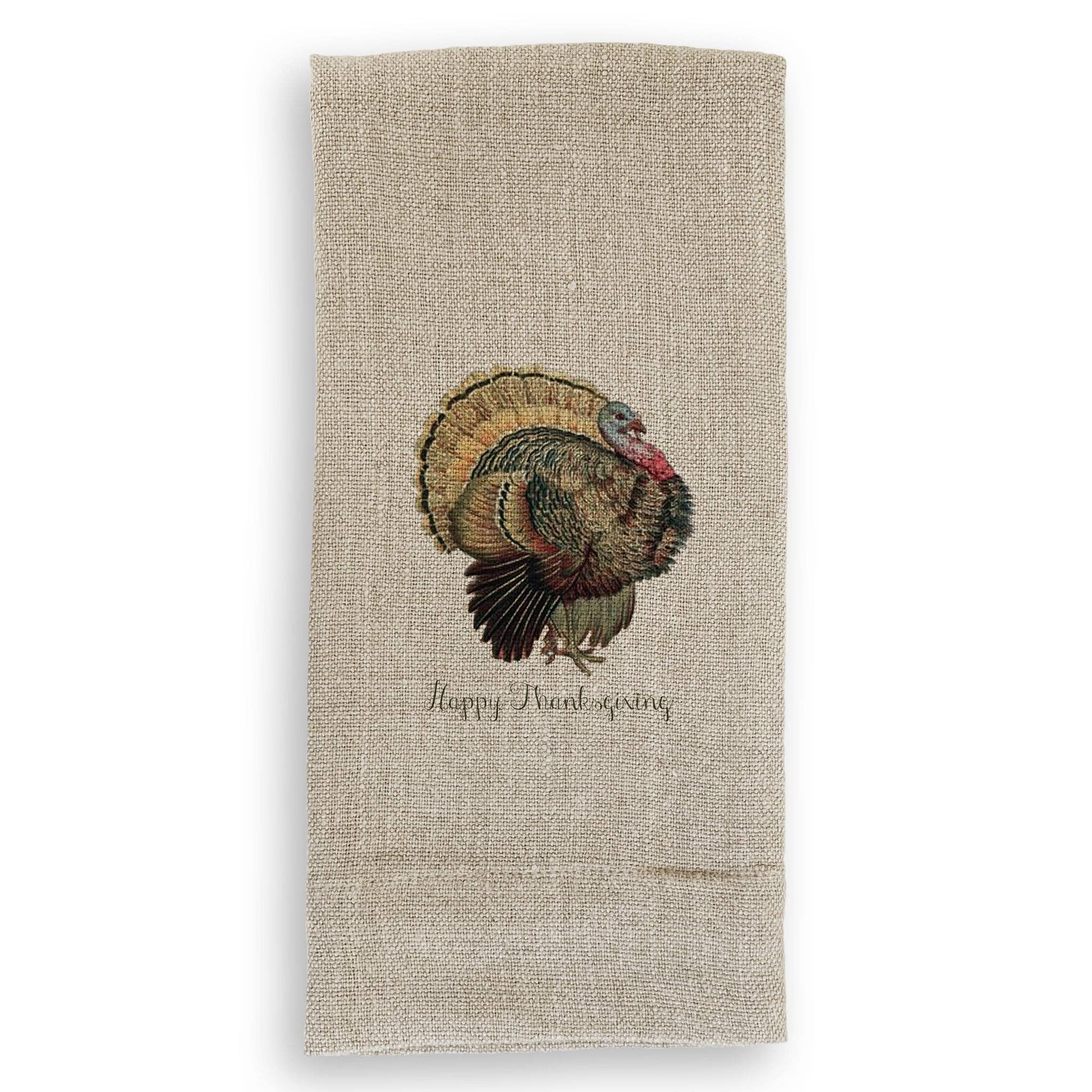 French Graffiti - Wholesale Tea Towel - Thanksgiving Turkey1