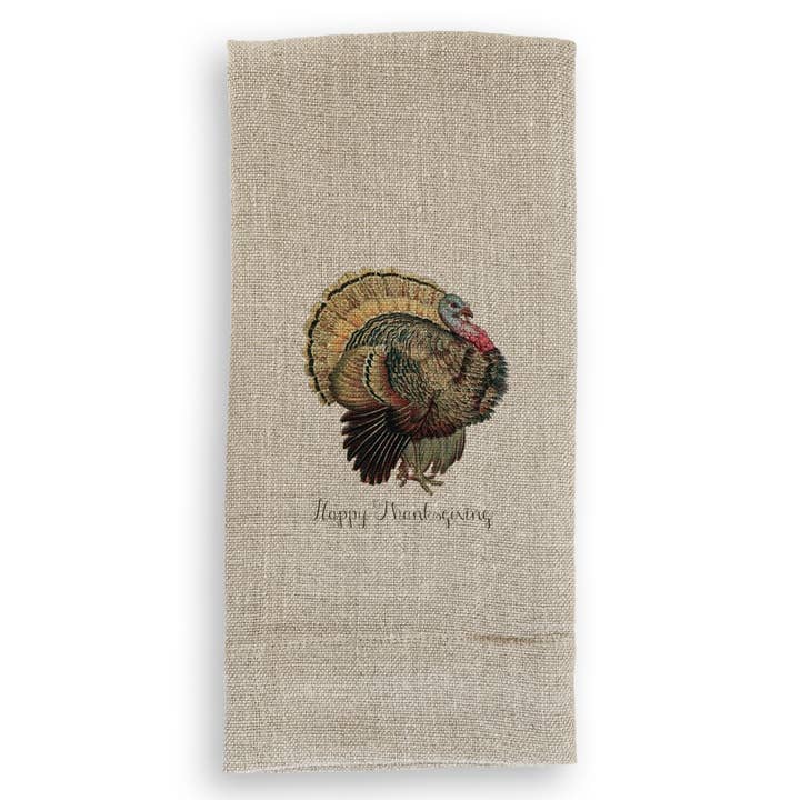 French Graffiti - Wholesale Tea Towel - Thanksgiving Turkey1