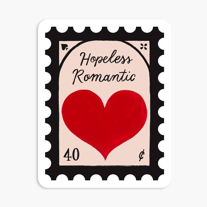 Day One Paper Co. - Wholesale Sticker - Hopeless Romantic - Vinyl Sticker0