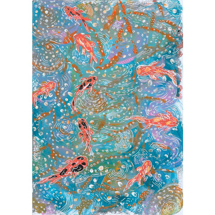 Coy Fish Kunstdruk voor wholesale door Desert Bunni