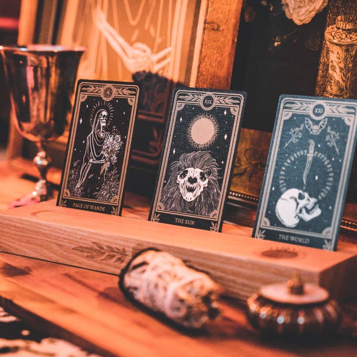 13th Press - Wholesale Decorative Tabletop Object - "Celestial" Altar Stand, Tarot reading card stand7