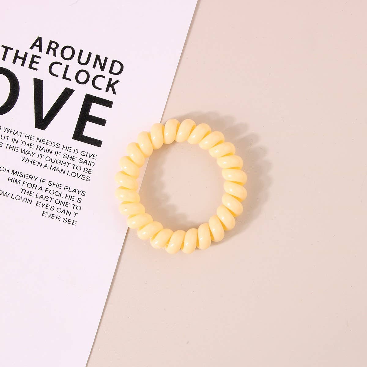 NINEXIS - Wholesale Hair Tie - CWAHA1108_Simple Phone Line Hair Tie  23