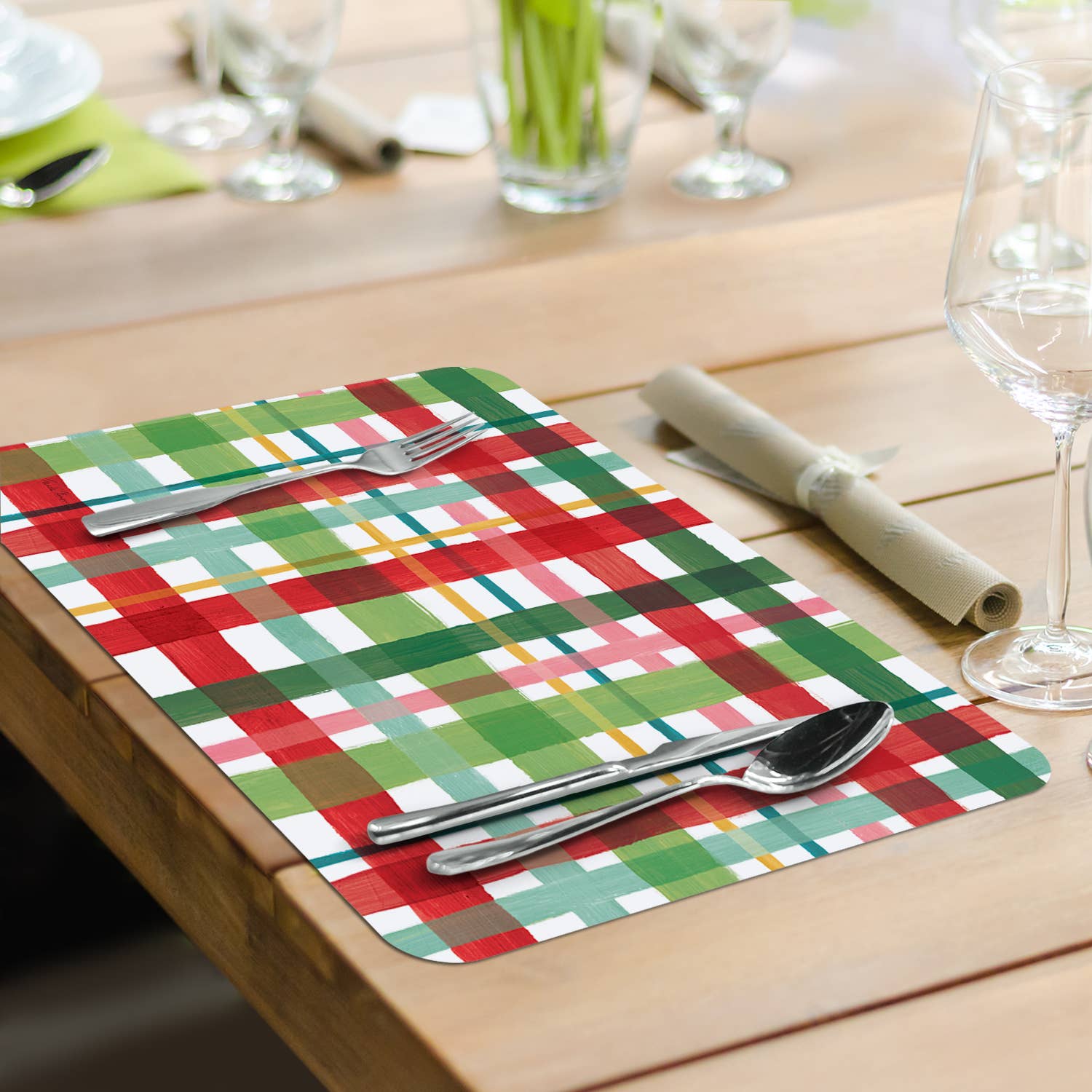CounterArt/Highland Home/Thirstystone - Wholesale Placemat - "Holiday Nutcrackers" Reversible Plastic Placemat5