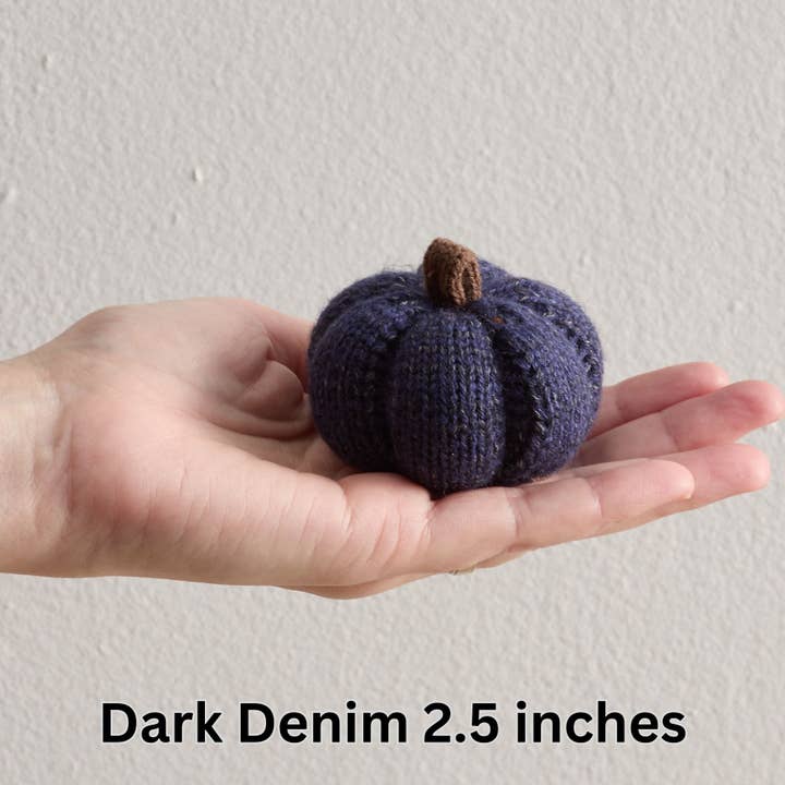 Your Heart's Content - Wholesale Decorative Tabletop Object - Cozy Pumpkins, Variegated Knit Yarn Colors, Handcrafted Gift16