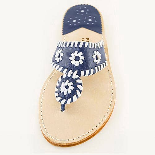 Palm Beach Sandals - Vente Sandales – femme - Palm Beach Classique Marine/Blanc1