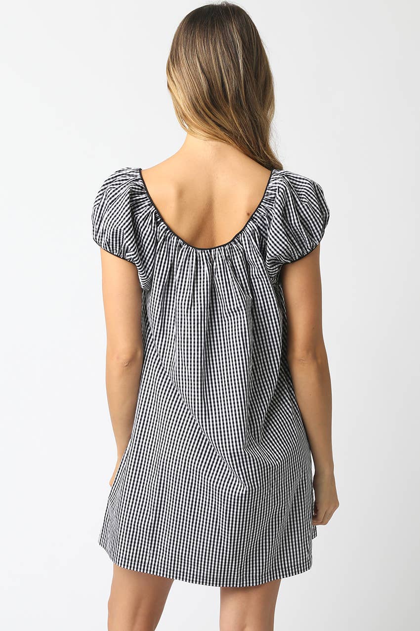 Olivaceous - Vente Robe – femme - Robe Mini à Carreaux Harper8