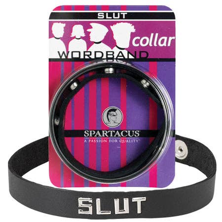 Sexology - Wholesale Sex Toy - Small Leather Collar (Slut)