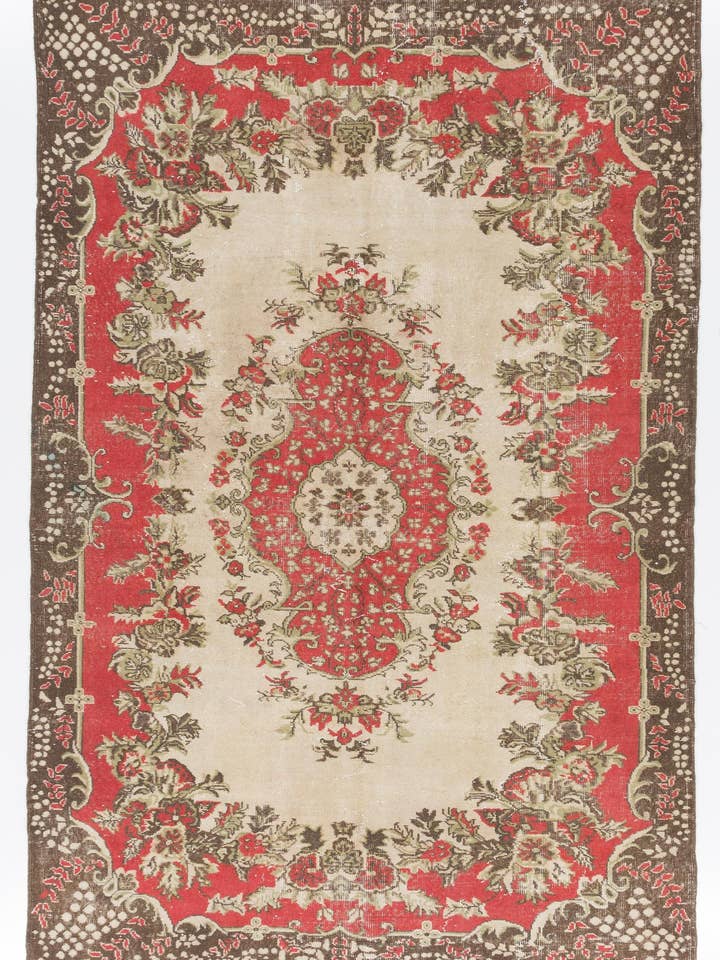 6,5x9,7 Ft Vintage handknuten turkisk matta för wholesale av Rug Specialist LLC.