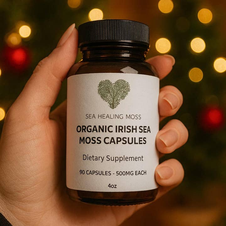 Organic Irish Sea Moss Capsules for wholesale by Sea Healing Moss