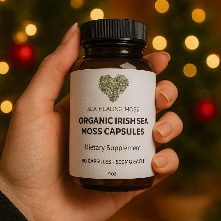 Organic Irish Sea Moss Capsules for wholesale by Sea Healing Moss