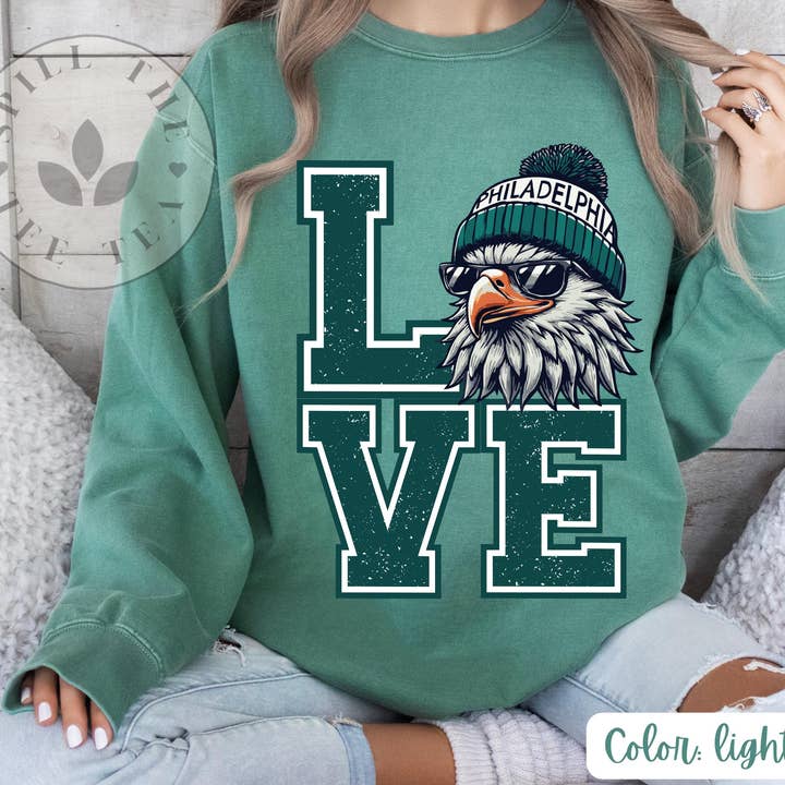 Philadelphia Eagles Vintage Football Crewneck Sweatshirt for wholesale by TheKingShirt