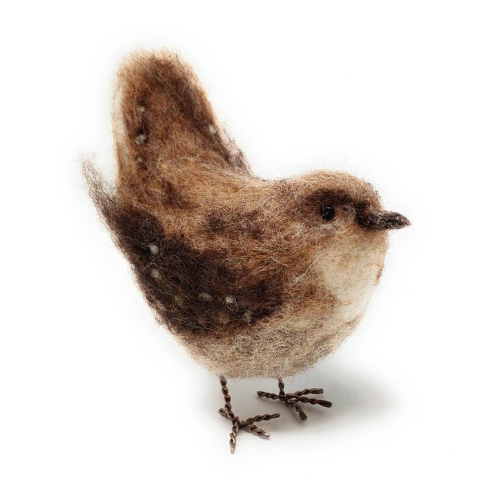 The Crafty Kit Company – wholesale Craft sewing kit – British Birds - Jenny Wren Needle Felting Craft Kit