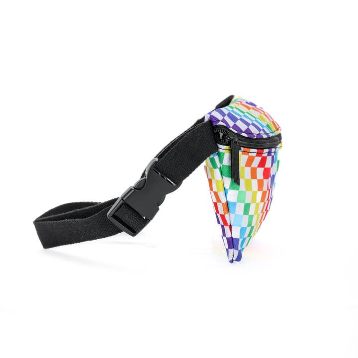Fydelity - Wholesale Belt Bag - Women's - 83358: Fanny Pack | Ultra Slim| Recycled RPET | INDY Rainbow PRIDE Black4