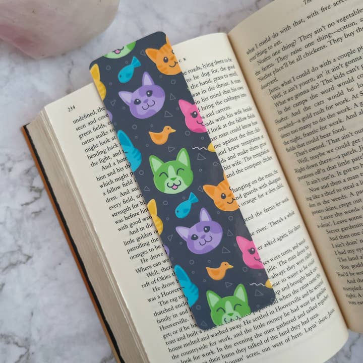 Marcador Brilhante Rainbow Kitties, 2x7” por atacado de Chez Louie Designs