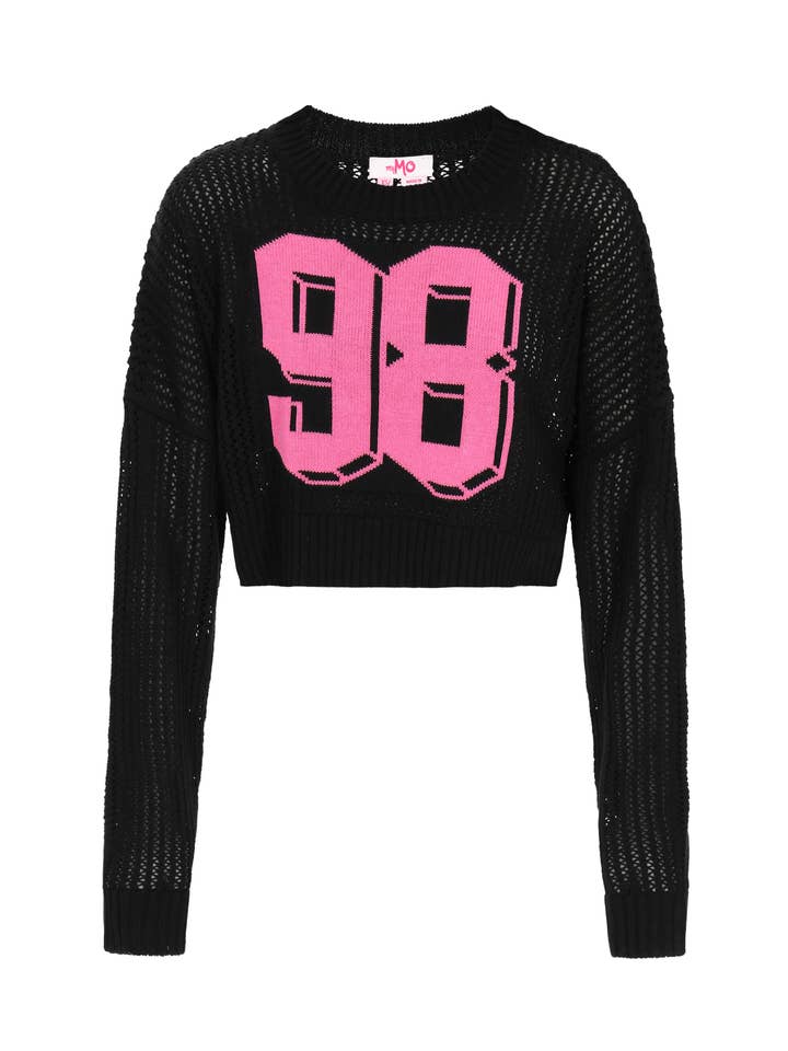 Mymo Women Knit Oversized Crew Neck Sweater (12449866) für den Großhandel von MO Streetwear