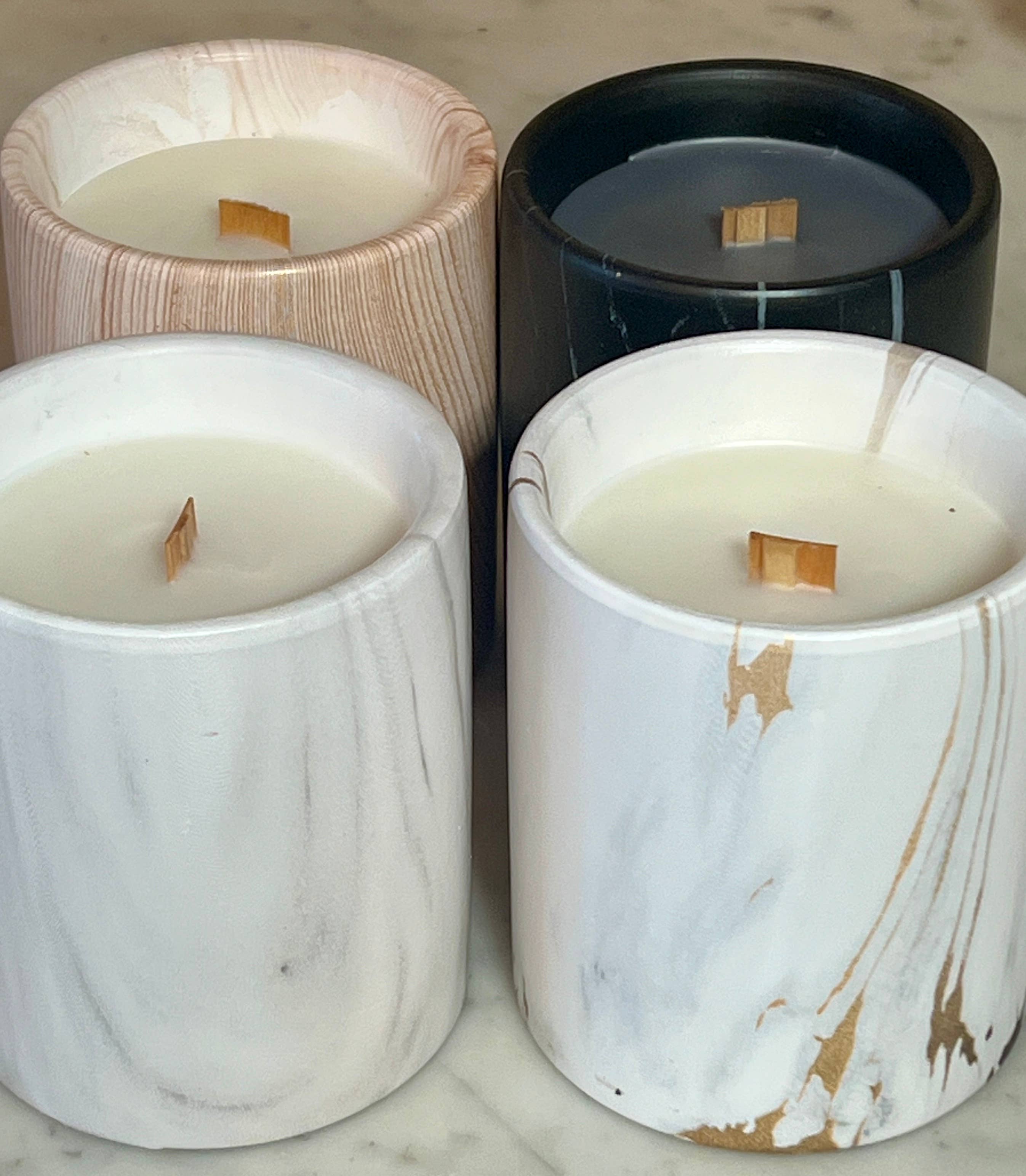 The Sacred Wild Candle Co - Wholesale Jar/Filled Candle - Biophilia: White Marble + Pure Fresh Air Scented Candle14