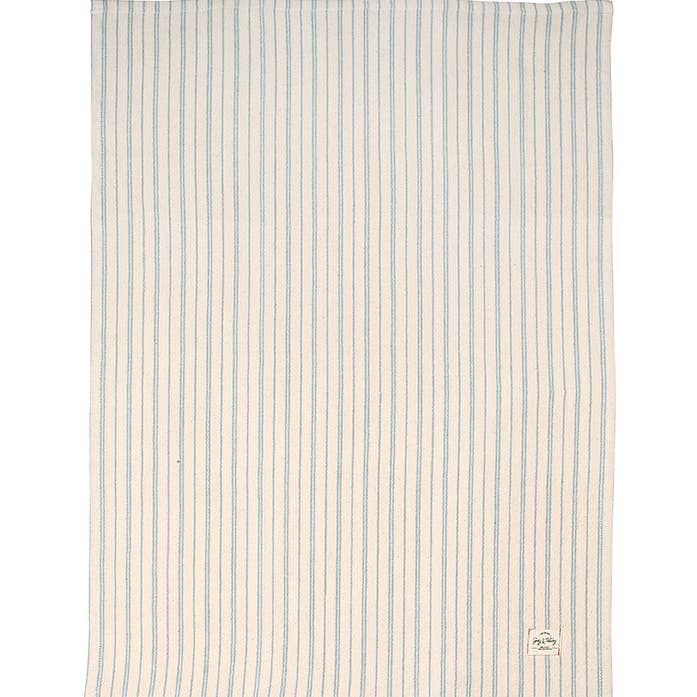 Pinstripe Single Kitchen Towel Dusty Aqua for wholesale by Harman Inc