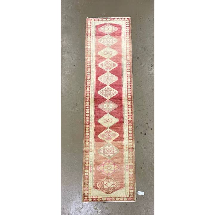 Turkish Herki Rug Runner | 2.10 x 11.10 for wholesale by Vintage Loomz