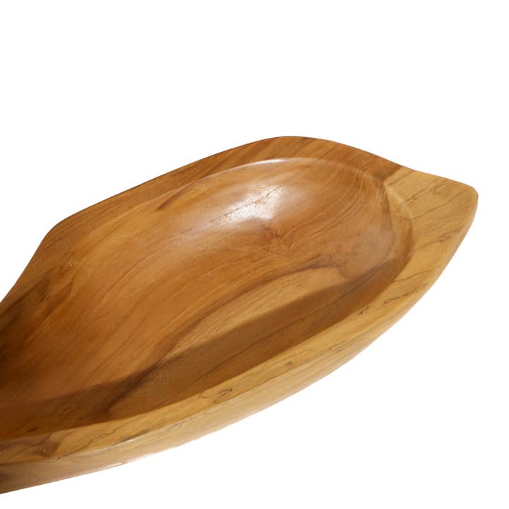 Deco Marché - Wholesale Decorative Tray - Coastal Brown Teak Wood Tray Set