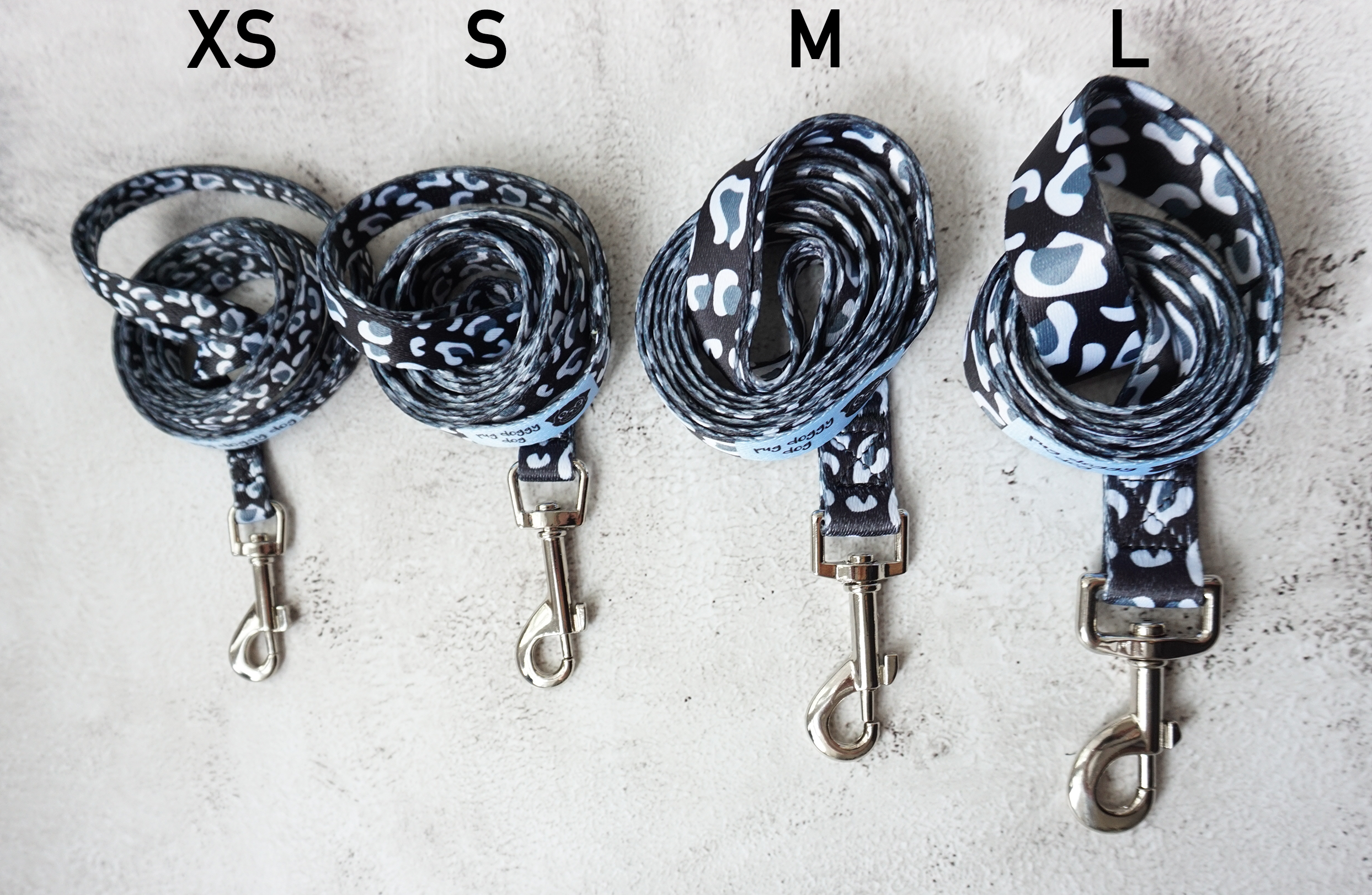 Pug Doggy Dog - Wholesale Pet Harness - Dog - Black and white leopard print harness and lead set11