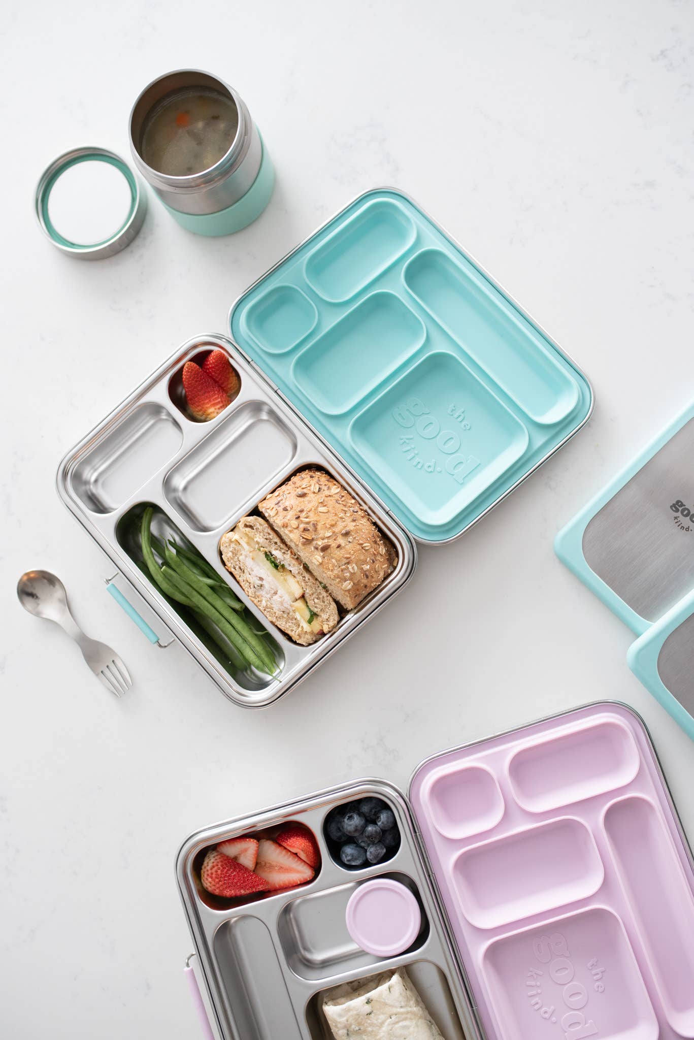 The Good Kiind - Wholesale Lunch Bag/Box - Kids - Lunch box for kids Stainless Steel, Bento-Box: The Explorer™13