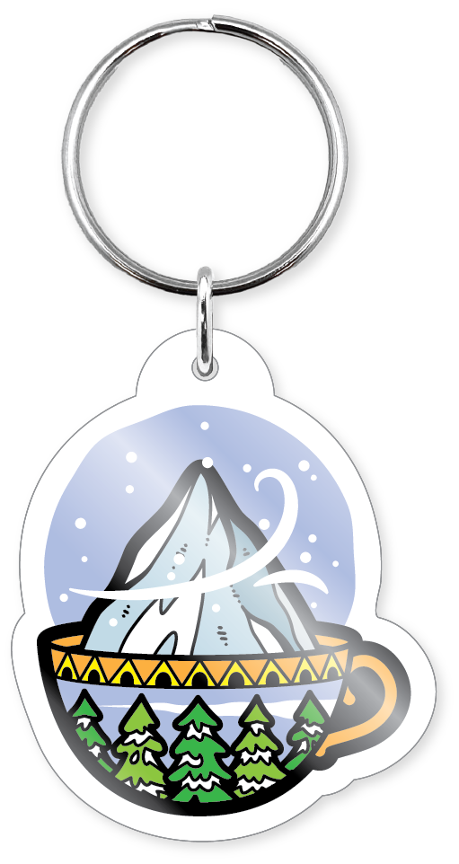Morris Magnets – wholesale Keychain – Unisex – Keychain - Tea Cup Snow Globe3