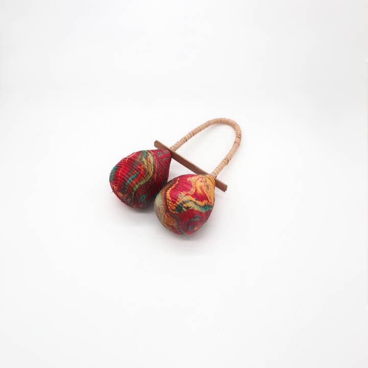 AW Artisan - Wholesale Musical Instrument - Maracas Rattle - Double Turn1