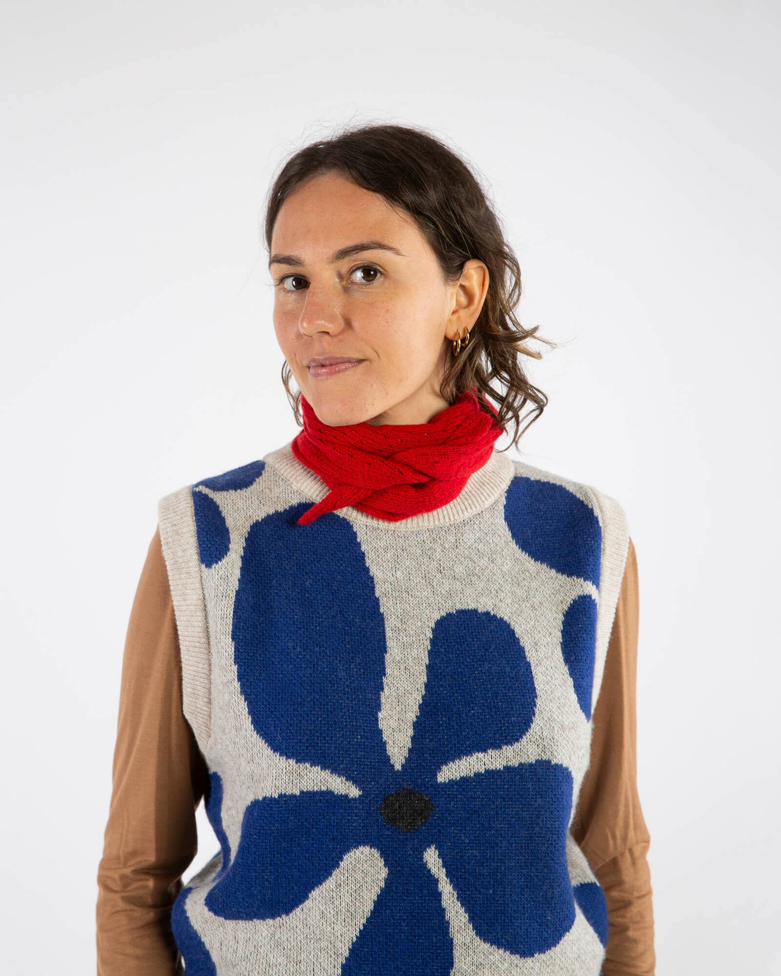 Matona - Wholesale Bandana - Women's - Wool Bandana poppy