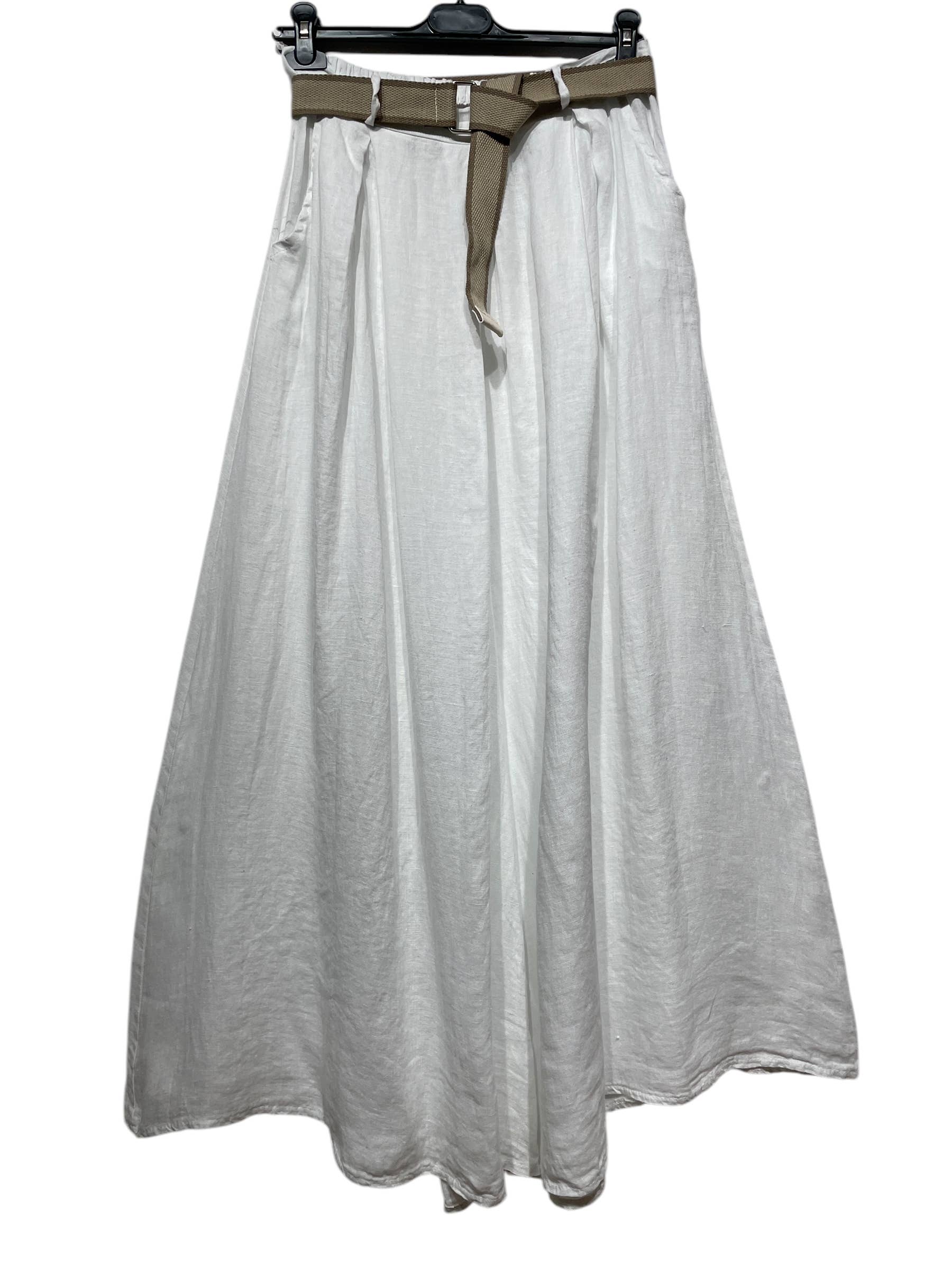 LINEN & COTTON HOUSE - Wholesale Pants - Women's - 22503 100% LINEN TROUSERS WITH BELT AND POCKETS12